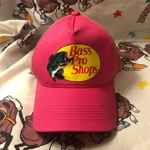Bass Pro Shops Pink Mesh Trucker Snapback Hat